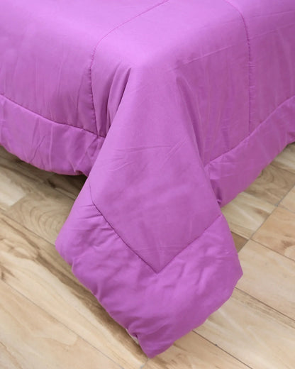 Amelia Reversible Comforter & AC Quilt |  Plum & Lilac | Box Design