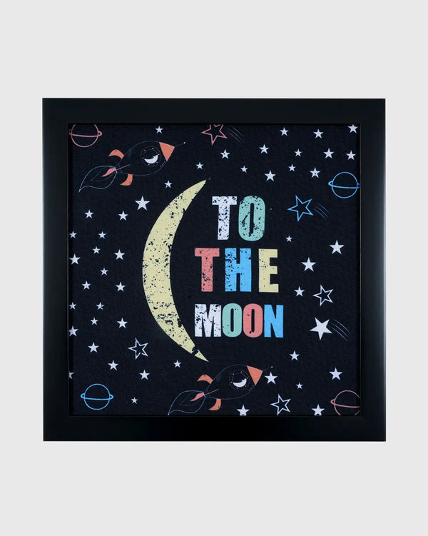 Grhamoy Chico Kids Wall Art with To the Moon Digital Print
