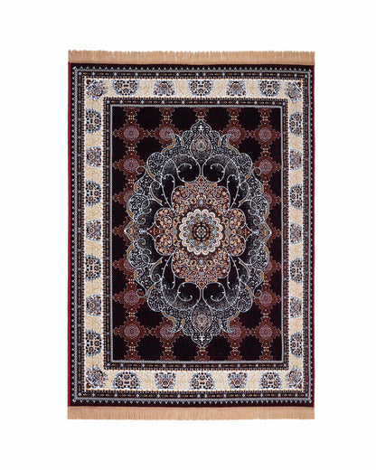 5X7 Ft Persian Legacy Carpet | Beige, Black and Red | 150 X 200 CM