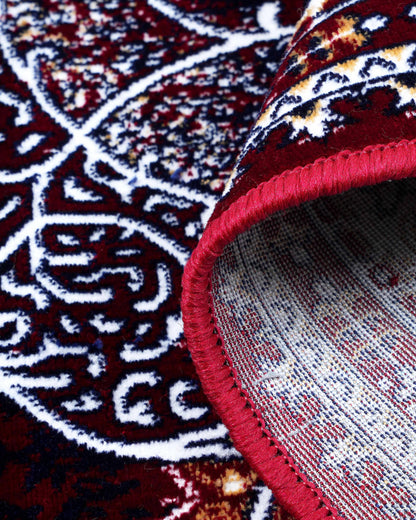5X7 Ft Persian Legacy Carpet | Beige, Black and Red | 150 X 200 CM