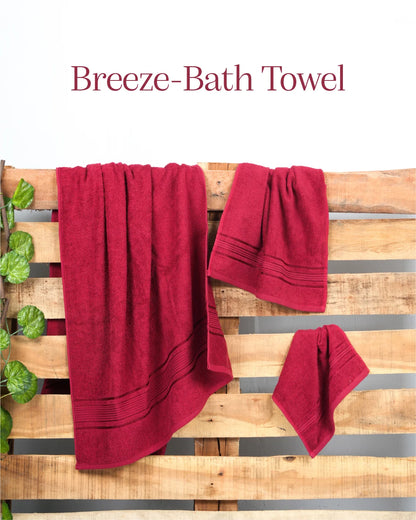 Breeze Bath Towel | Red