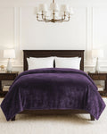 Cosmo AC Blanket | Royal Plum | Flano Fabric