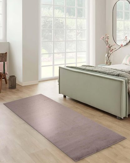 Solid Furry Carpet | Brown