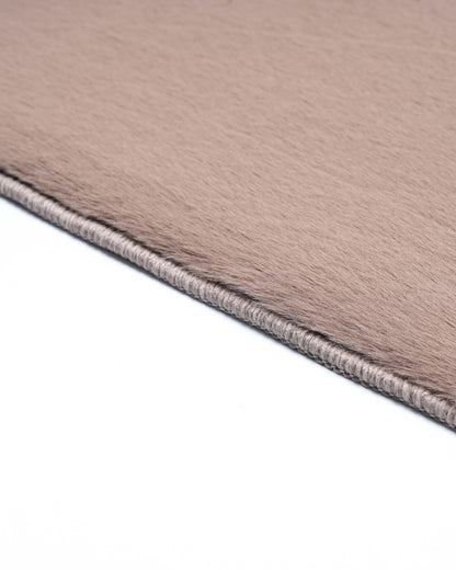 Solid Furry Carpet | Brown