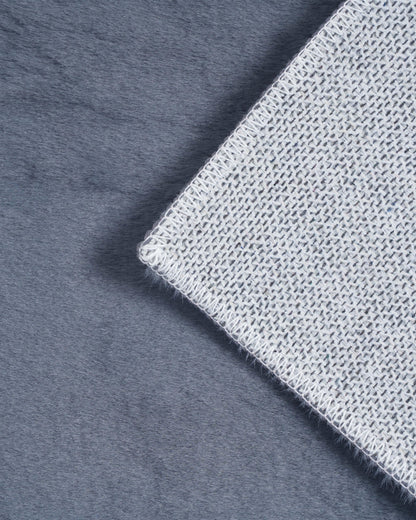 Solid Furry Carpet | Dark Grey