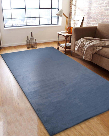 Solid Furry Carpet | Dark Grey