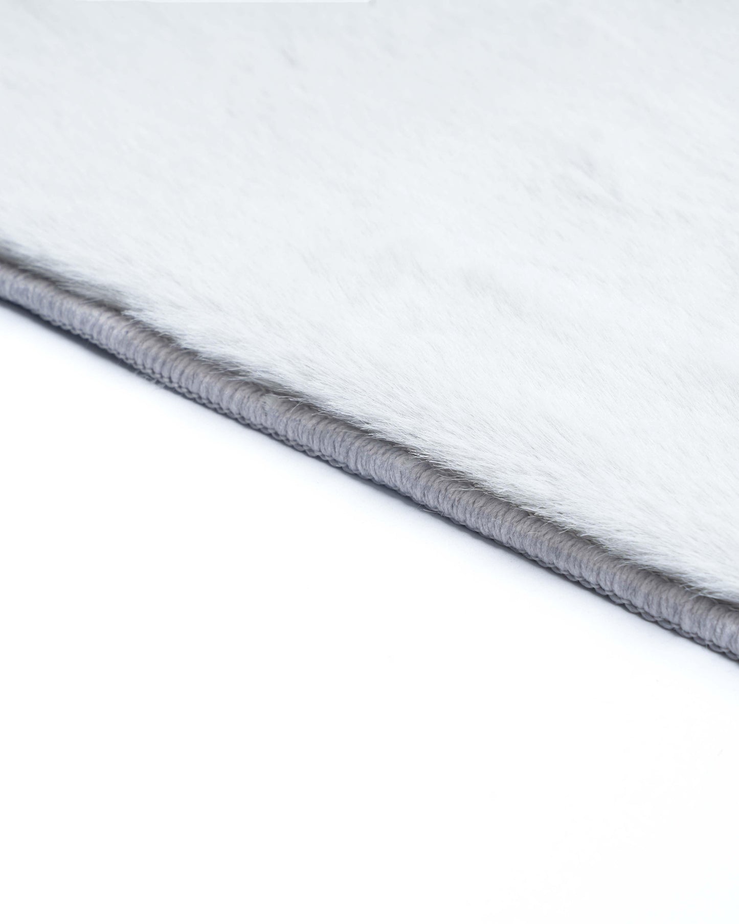Solid Furry Carpet | Grey