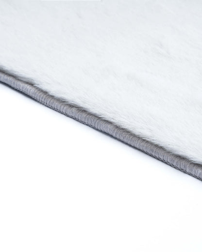 Solid Furry Carpet | Grey