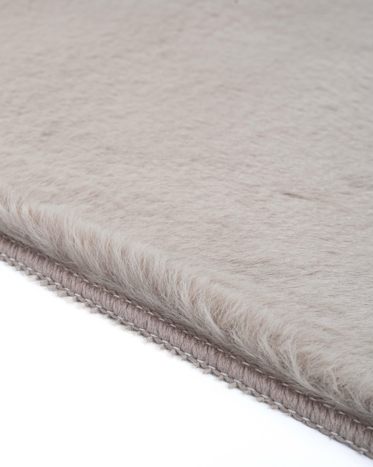 Solid Furry Carpet | Taupe
