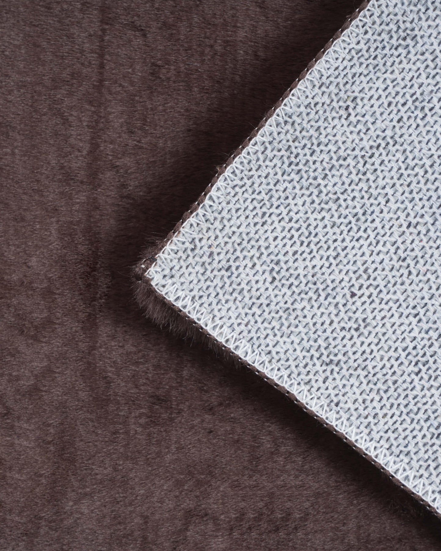 Solid Furry Carpet | Coffee