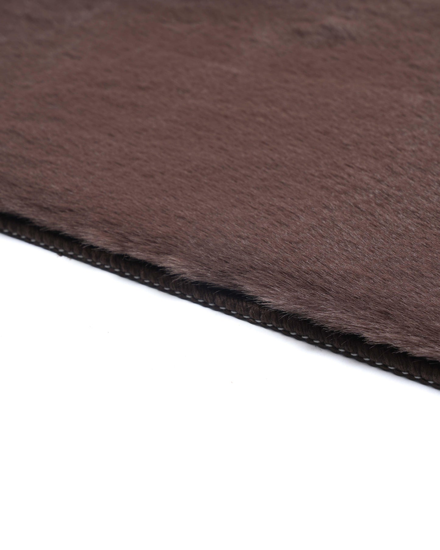 Solid Furry Carpet | Coffee