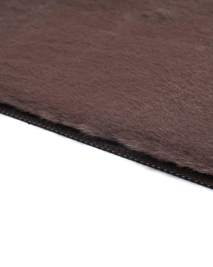 Solid Furry Carpet | Coffee