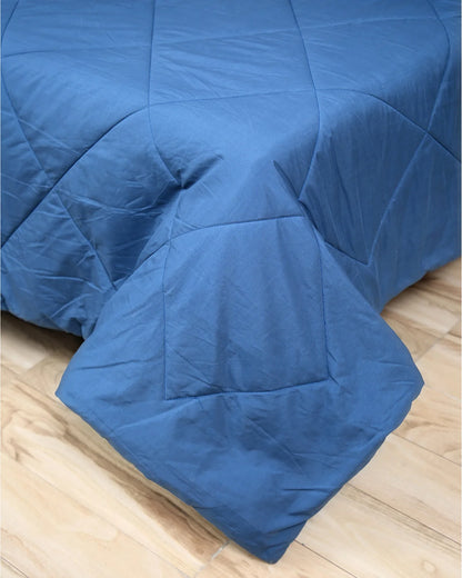 Amelia Reversible Comforter & AC Quilt |  Sea & Rain | Diamond Design