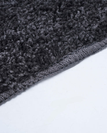 Shaggy Black Doormat (Set of 2)