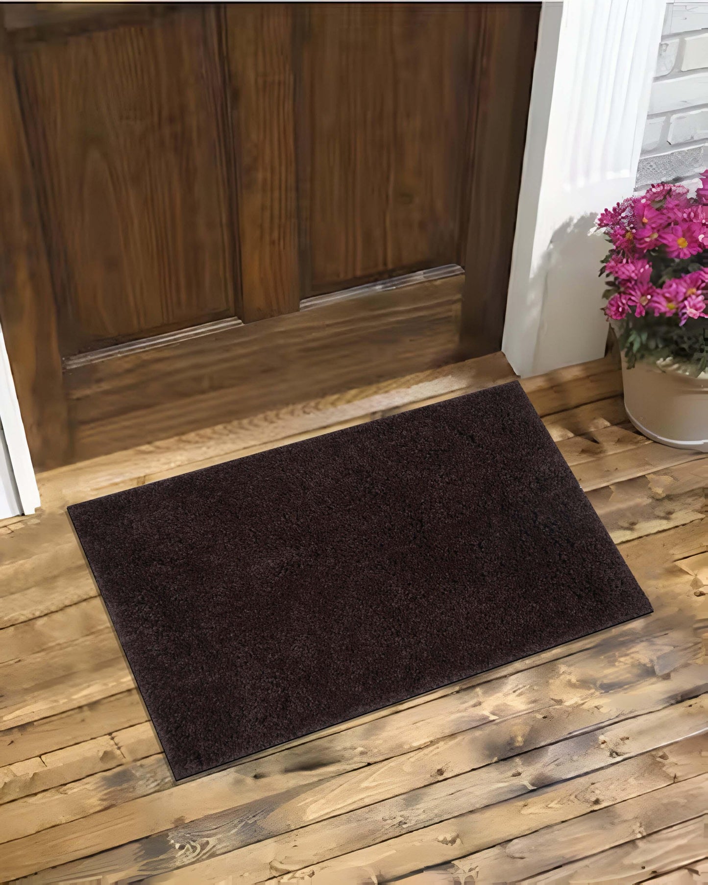 40X60 CM Shaggy Doormat | Set of 2 | coffee