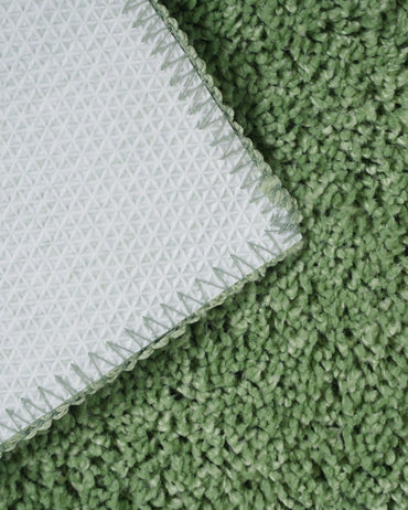 40X60 CM Shaggy Doormat | Set of 2 | Green