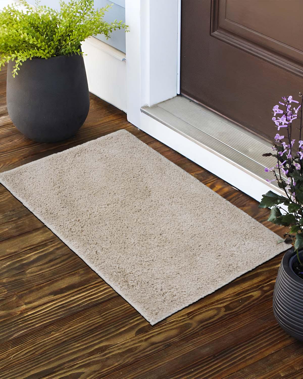 40X60 CM Shaggy Doormat | Set of 2 | Beige