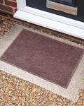 40X60 CM Shaggy Doormat | Set of 2 | Brown