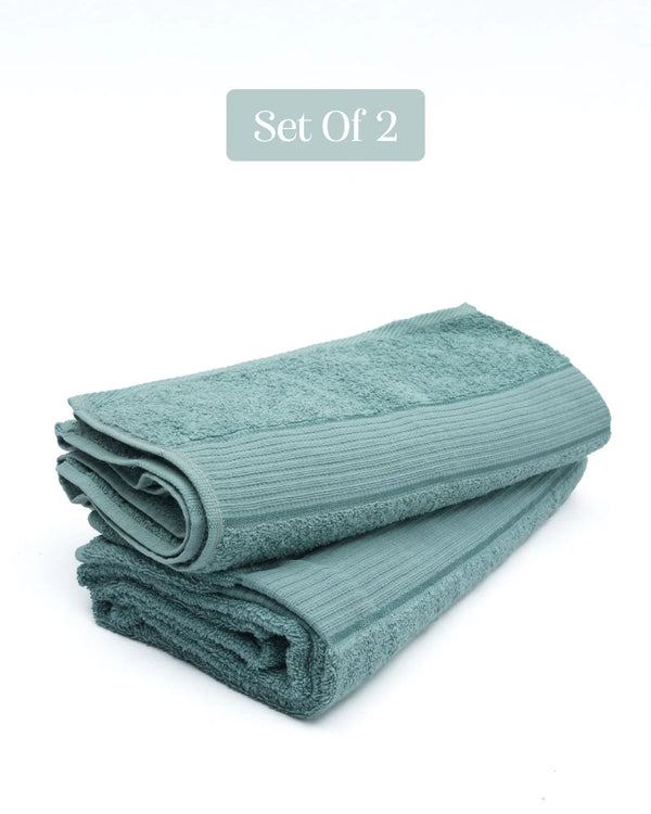 Set of 2 Sensation Bath Towel | Sky Blue