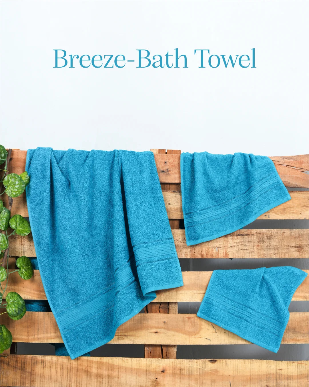 Set of 2 Breeze Bath Towel | Sky
