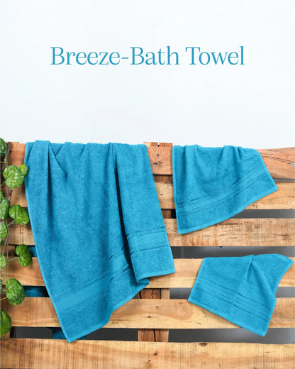 Set of 2 Breeze Bath Towel | Sky