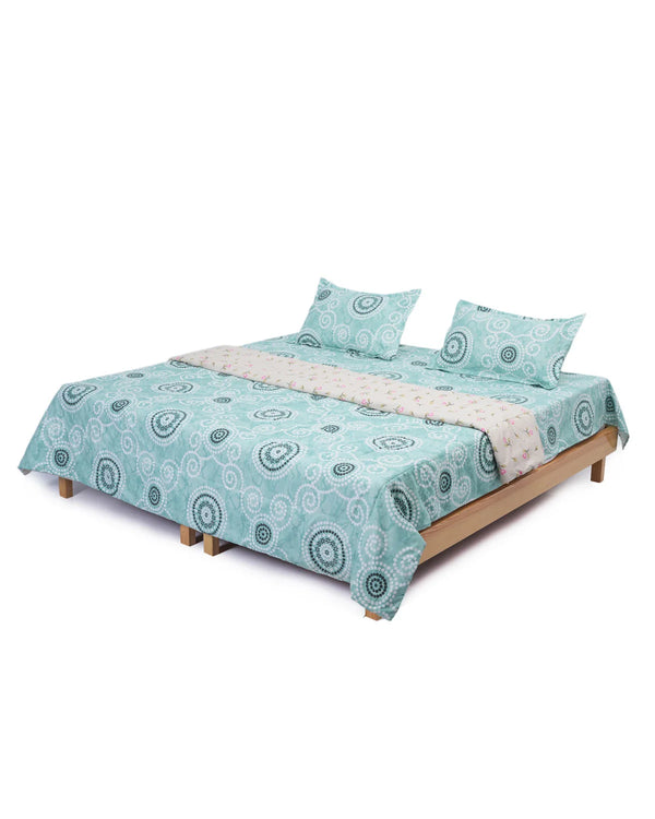 Dream Reversable Teal Green 220x240cm_Set_Of_4