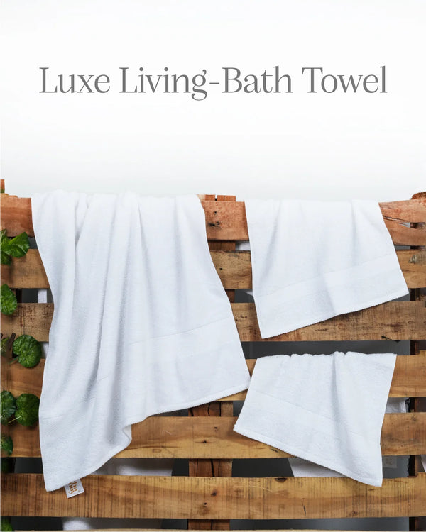 Luxe Living Bath Towel | White