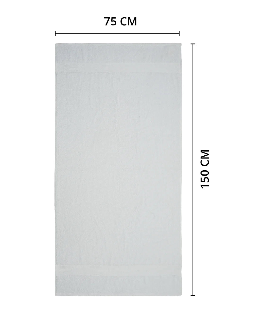 Luxe Living Bath Towel | White