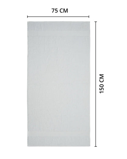Luxe Living Bath Towel | White