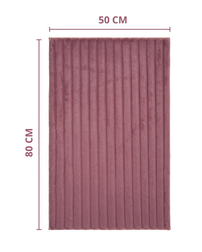 50X80 CM | Pencil Bathmat | Wine