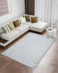 Furry Bubble Carpet | Grey