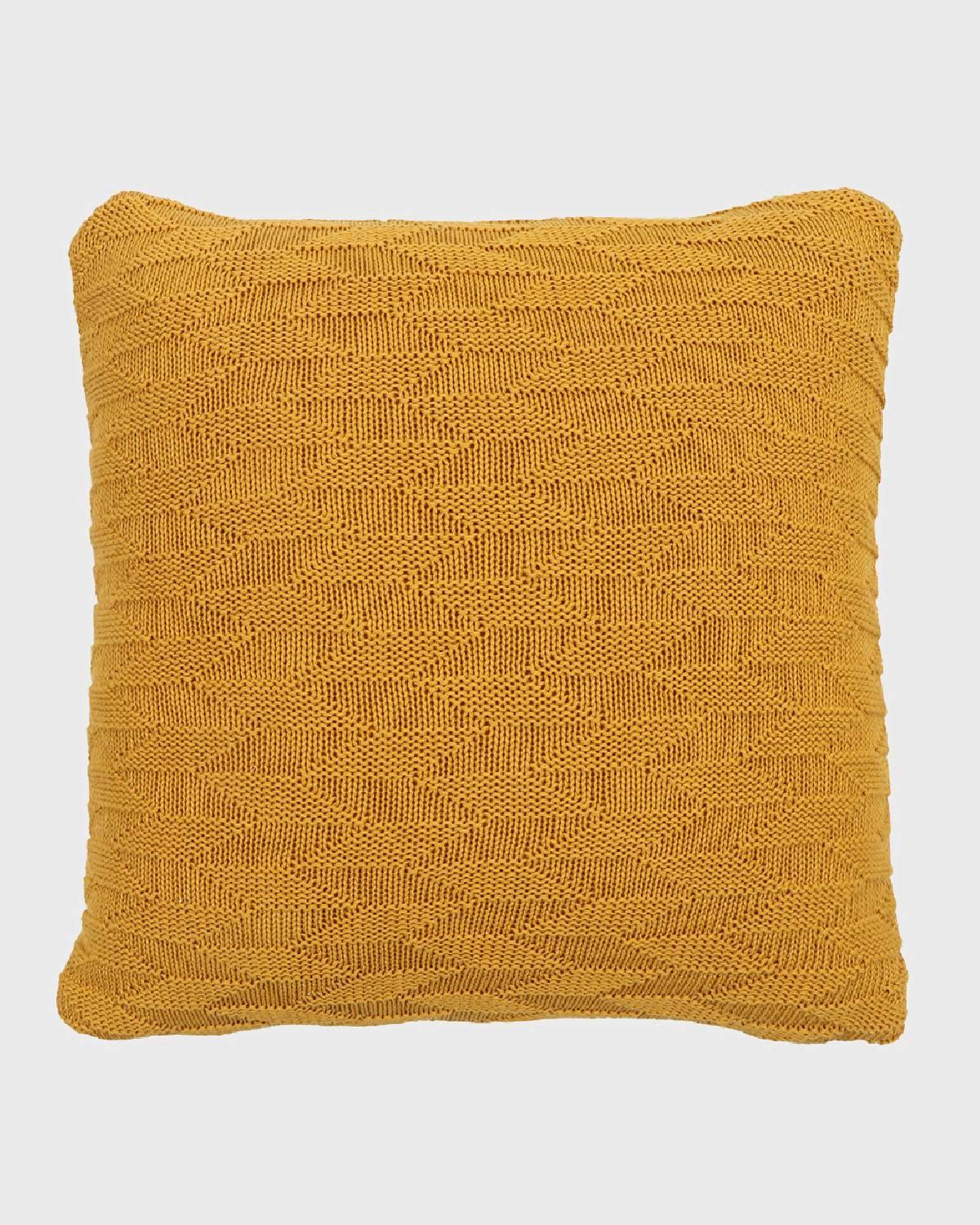 16x16 Inch Shae-Yellow Reversible Cushion Covers