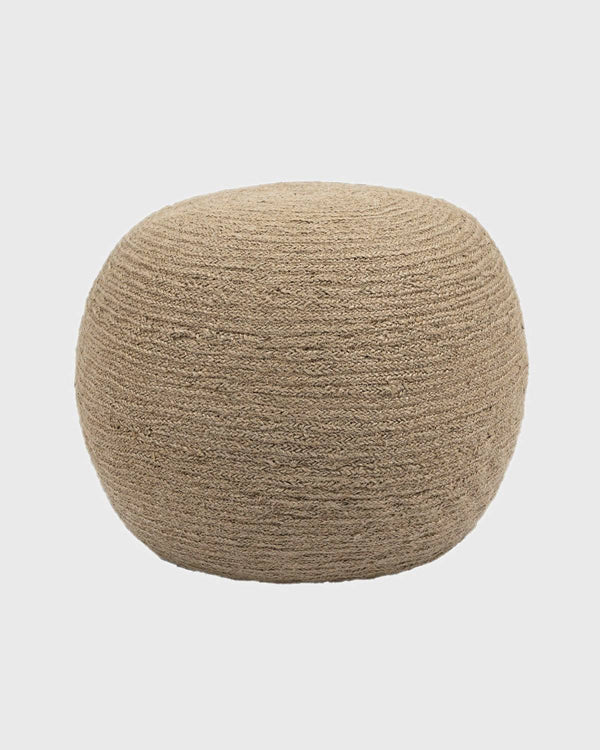 Rory Jute Round Pouf